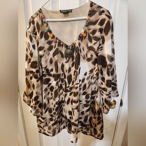 Animal Print Top - Diva Collection - Size 3x